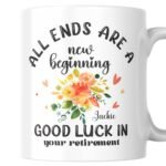 Colourful Flower Retirement Gift Mug