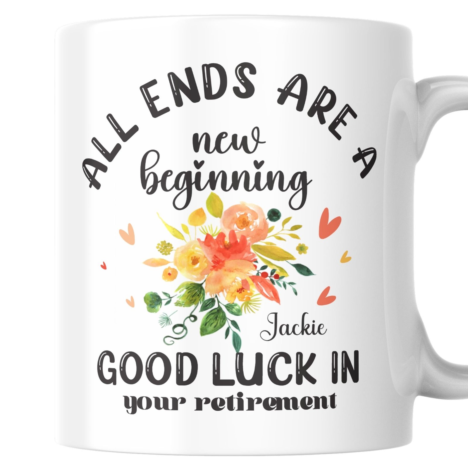 Colourful Flower Retirement Gift Mug