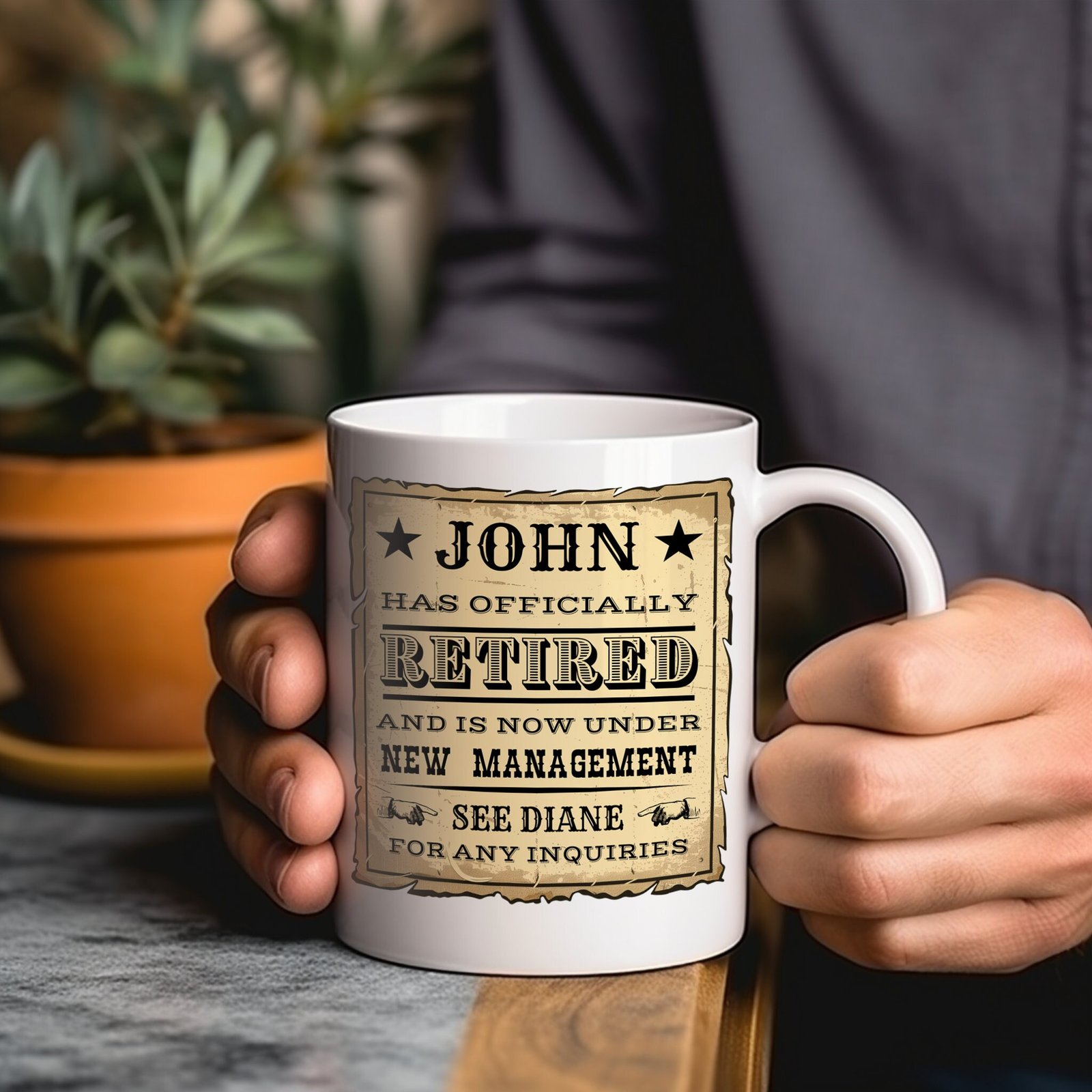 Retirement Mug Gift - Under New Management - Image 5