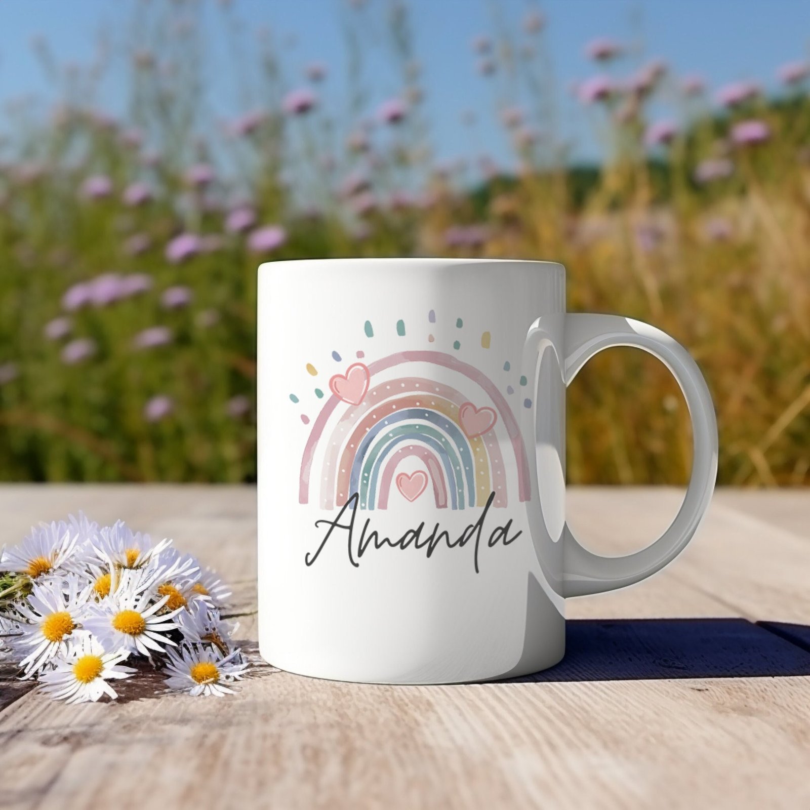 Personalised Rainbow Gift Mug